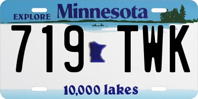 MN license plate 719TWK