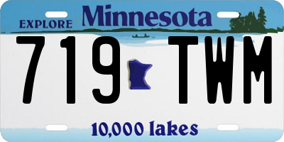 MN license plate 719TWM
