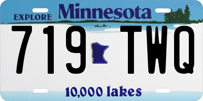 MN license plate 719TWQ