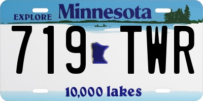 MN license plate 719TWR