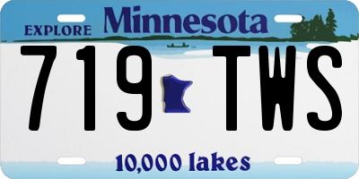 MN license plate 719TWS