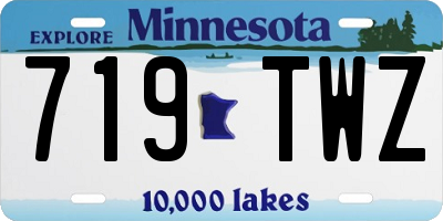 MN license plate 719TWZ