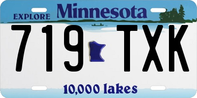 MN license plate 719TXK