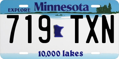 MN license plate 719TXN
