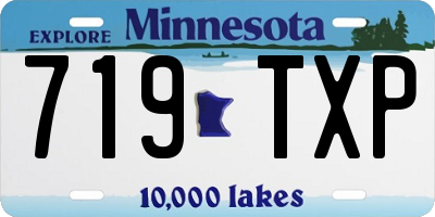 MN license plate 719TXP