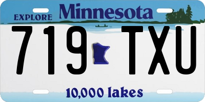 MN license plate 719TXU