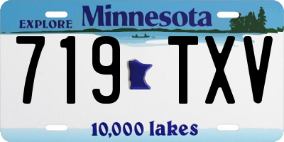 MN license plate 719TXV