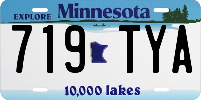 MN license plate 719TYA