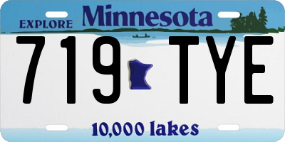 MN license plate 719TYE