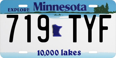MN license plate 719TYF