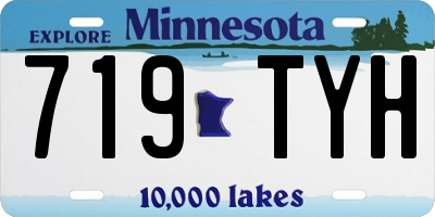 MN license plate 719TYH