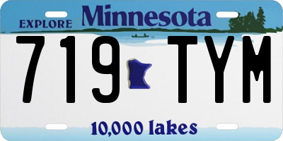 MN license plate 719TYM