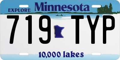 MN license plate 719TYP