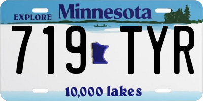 MN license plate 719TYR