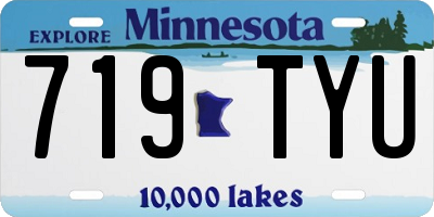 MN license plate 719TYU
