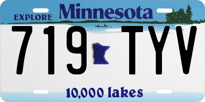 MN license plate 719TYV
