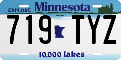 MN license plate 719TYZ