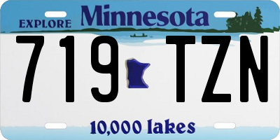 MN license plate 719TZN