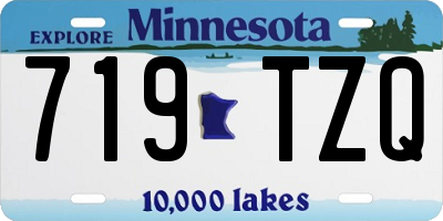 MN license plate 719TZQ