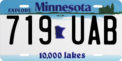 MN license plate 719UAB