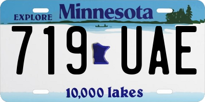 MN license plate 719UAE