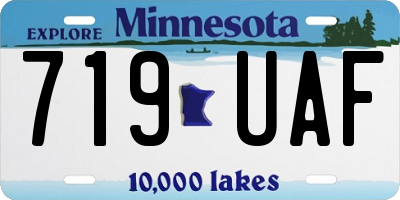 MN license plate 719UAF