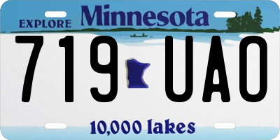 MN license plate 719UAO
