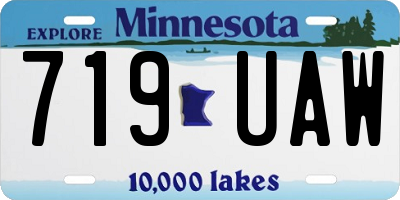 MN license plate 719UAW