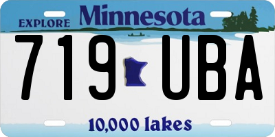MN license plate 719UBA