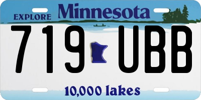 MN license plate 719UBB