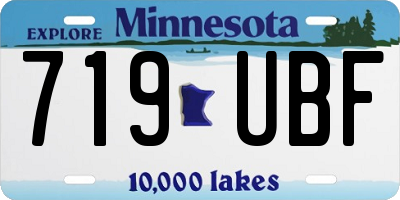 MN license plate 719UBF