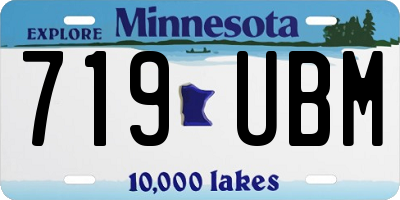 MN license plate 719UBM