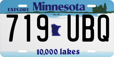 MN license plate 719UBQ
