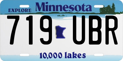 MN license plate 719UBR