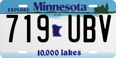 MN license plate 719UBV