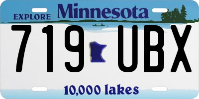 MN license plate 719UBX