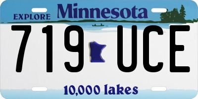 MN license plate 719UCE