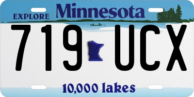 MN license plate 719UCX