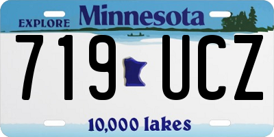 MN license plate 719UCZ