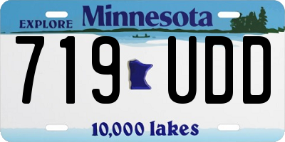 MN license plate 719UDD