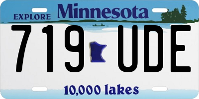 MN license plate 719UDE