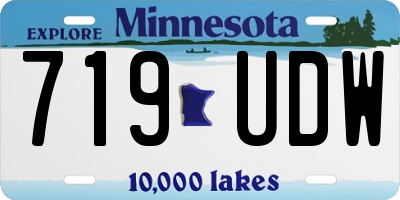 MN license plate 719UDW