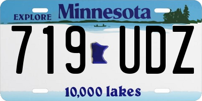 MN license plate 719UDZ