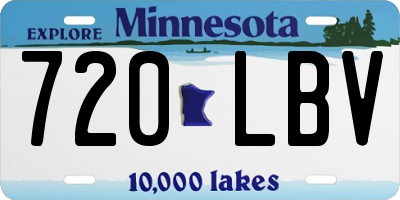 MN license plate 720LBV