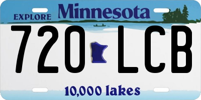 MN license plate 720LCB