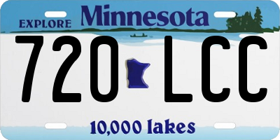 MN license plate 720LCC