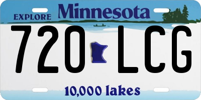 MN license plate 720LCG