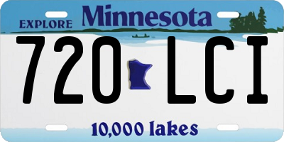 MN license plate 720LCI