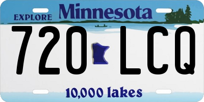 MN license plate 720LCQ