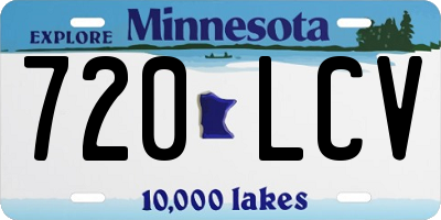 MN license plate 720LCV